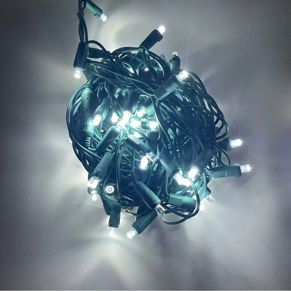 EUC GE LED micro-style lights 100 count cool white